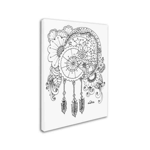 KCDoodleArt 'Crescent Moon' Canvas Art,14x19